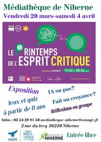 Printemps de l'esprit critique à Niherne