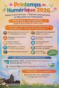 Printemps du Numérique 2026 - Portes Ouvertes à Le Nouvion-en-Thiérache