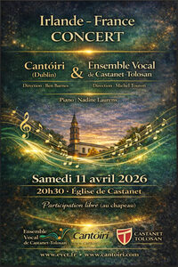 Irlande – France : Concert choral à Castanet-Tolosan