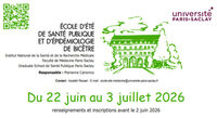 École d'été de santé publique et d'épidémiologie - 22 juin - 3 juillet 2026 à Le Kremlin-Bicêtre