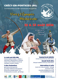 Vivez l'Épopée médiévale - 680e anniversaire de la bataille de Crécy à Crécy-en-Ponthieu