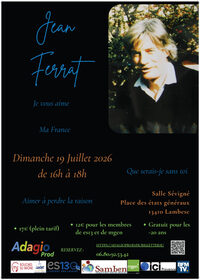 Hommage à  Jean Ferrat à Lambesc