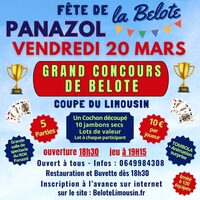 Grand concours de belote à Panazol