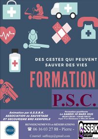 Formation P.S.C. Premiers Secours Citoyen à Mellac