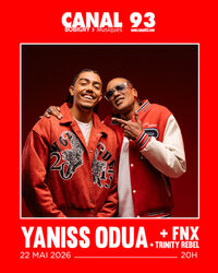 Concert Reggae YANISS ODUA & FNX en première partie TRINITY REBEL à Bobigny