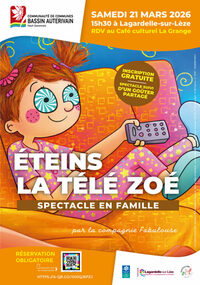 Spectacle enfants : "Éteins la télé Zoé !" à Lagardelle-sur-Lèze