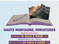 Haute montagne, miniatures à la médiathèque Verlaine à Metz