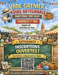 VIDE-GRENIER ET FOIRE ARTISANALE à Montaigut-sur-Save