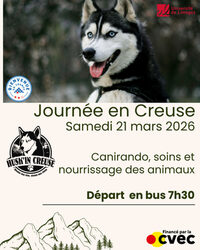 Réservé aux étudiants internationaux - Sortie Huskin Creuse à Anzême