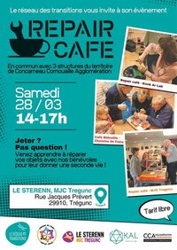 Repair Café à la MJC de Trégunc dans le cadre du festival Brin de nature à Trégunc