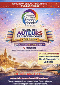 Salon des auteurs francophones à Menton