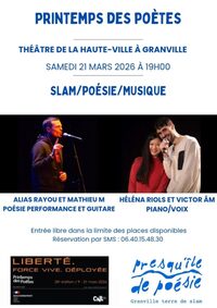 Printemps des Poètes - Spectacle musical et poétique à Granville