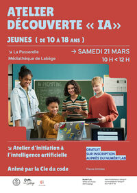 Atelier jeunes "découverte de l'IA" (10 - 18 ans) à Labège