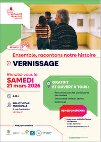 Vernissage " Ensemble, racontons notre histoire " à Levroux