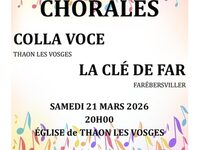 Concert chorale Colla Voce et la Clef  de Far à Thaon-les-Vosges