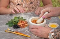 PIGMENTS NATURELS ET PEINTURE A TEMPERA à Beaumont-en-Véron