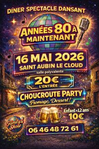 Spectacle dansant années 80 à aujourd’hui à Saint-Aubin-le-Cloud