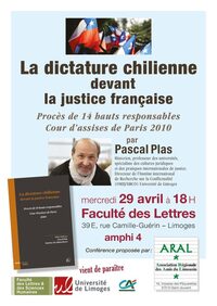 La dictature chilienne devant la justice française à Limoges