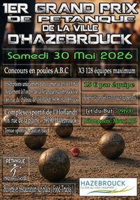 Grand Prix Pétanque Ville d'Hazebrouck à Hazebrouck
