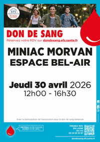 Don de sang à Miniac-Morvan