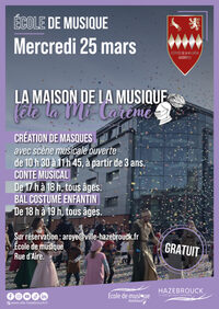 La maison de la musique fête la Mi-Carême à Hazebrouck