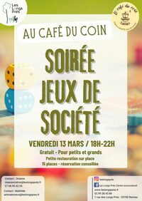 Soirée jeux de société au café du coin à Rennes