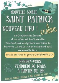 Soirée de la Saint-Patrick à Chabris