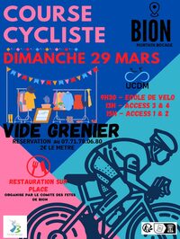 Course cycliste et vide-grenier à Mortain-Bocage