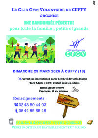 Randonnée pédestre pour toute la famille à Cuffy