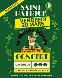 Saint-Patrick, concert du groupe Lovebirds à Carentan-les-Marais