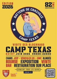 Camp Texas à la Batterie de Crasville à Crasville