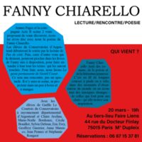 Lecture-Rencontre-Poésie à Paris 15e