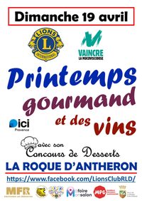 Printemps Gourmand et des vins 2026 à La Roque-d'Anthéron