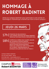 [EVENEMENT] - Hommage à Robert Badinder à Brive-la-Gaillarde