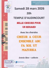 Mille choeurs pour un regard à Audincourt
