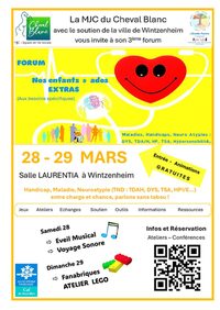 Forum Nos enfants et ados EXTRA   (TND, handicap, maladie..) à Wintzenheim