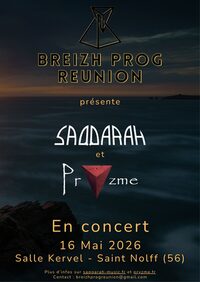 Breizh prog réunion présente PRYZME & SAQQARAH en concert à Saint-Nolff