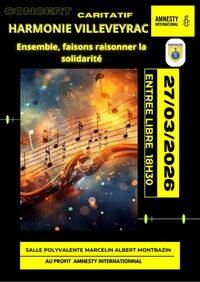 Concert caritatif avec l’harmonie de Villeveyrac à Montbazin
