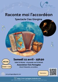 Raconte moi l'accordéon - Spectacle Ciao Giorgina à Toulouse