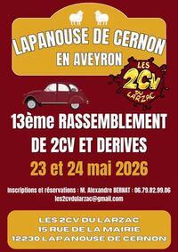 13ème Rassemblement de 2CV et dérives à Sainte-Eulalie-de-Cernon