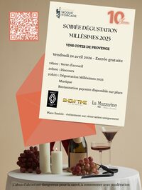 Soirée des Millésimes 2025 à Peypin