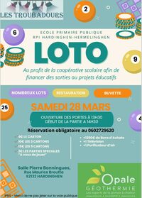 LOTO de l'école publique à Hardinghen