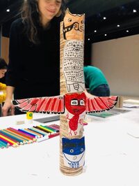 Atelier Totems du Canada avec Baïka Magazine à Saint-Louis-de-Montferrand