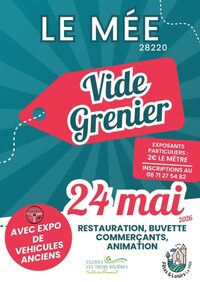 Vide-grenier et exposition de véhicules anciens à Cloyes les Trois Rivières