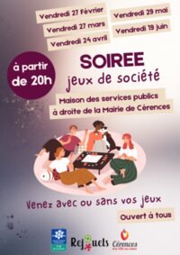 Soirée jeux de société à Cérences