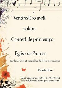 Concert de printemps à Pannes