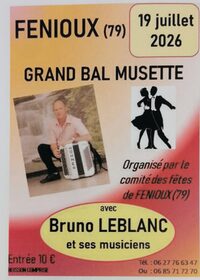 Bal musette (Orchestre : Bruno LEBLANC) à Fenioux