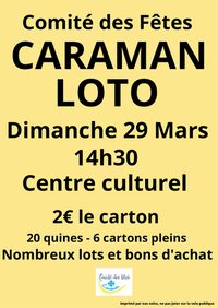 Loto du comité des fêtes de Caraman à Caraman