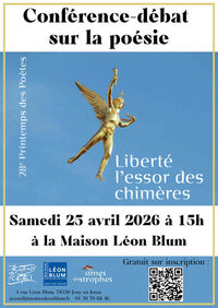 Conférence-débat pour le Printemps des Poètes : "Liberté, l'essor des chimères" à Jouy-en-Josas