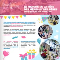 Le marché de la fête des mères et des pères à Florange